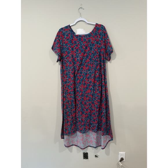 NWOT Disney LuLaRoe Carly Minnie Mouse Midi Dress Size 3xl 2352 - Picture 1 of 9